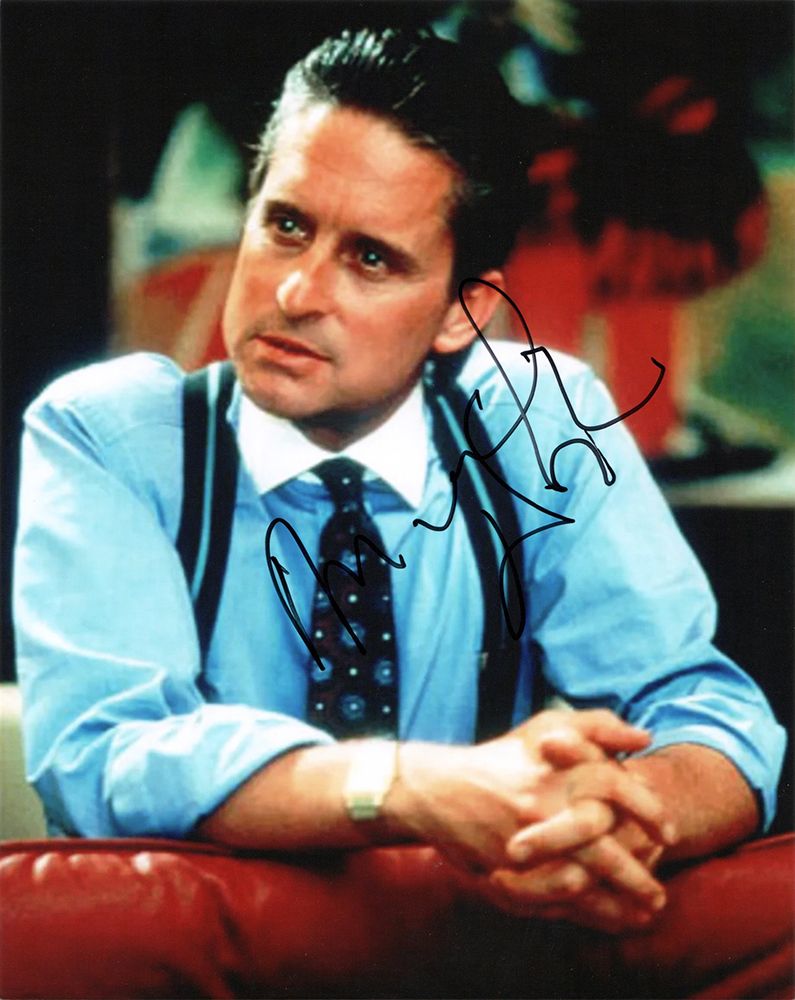 Michael Douglas, American actor, Wall Street, signed 10x8 inch photo.                 signed 10x8 inch photo.