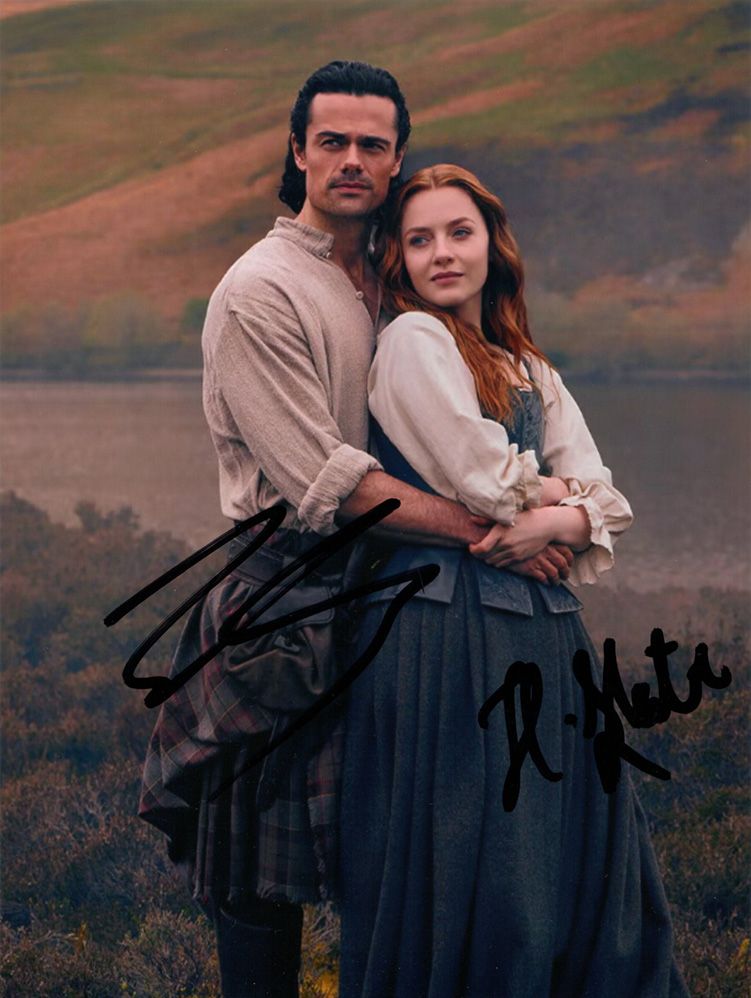 Jamie Roy & Harriet Slater, Outlander, signed 8x6 inch photo.