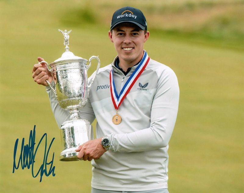 Matt Fitzpatrick, US Open 2022, signed 10x8 inch photo.