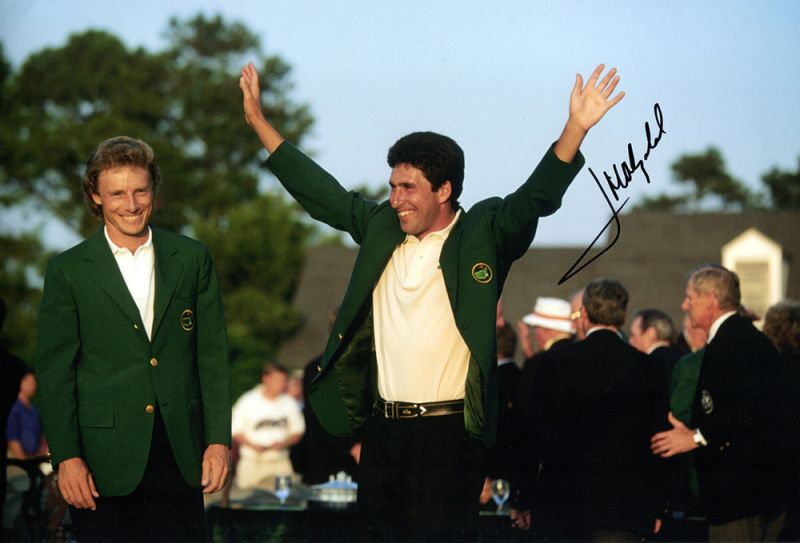 Jose Maria Olazabal, Masters 1994, signed 12x8 inch photo.