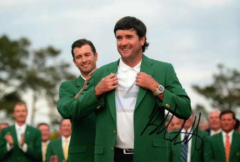 Bubba Watson, Masters Tournament 2014 Augusta National, signed 12x8 inch photo.