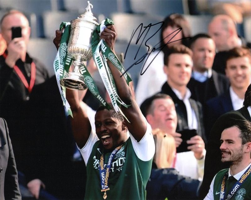 Marvin Bartley, Hibernian, signed 10x8 inch photo.