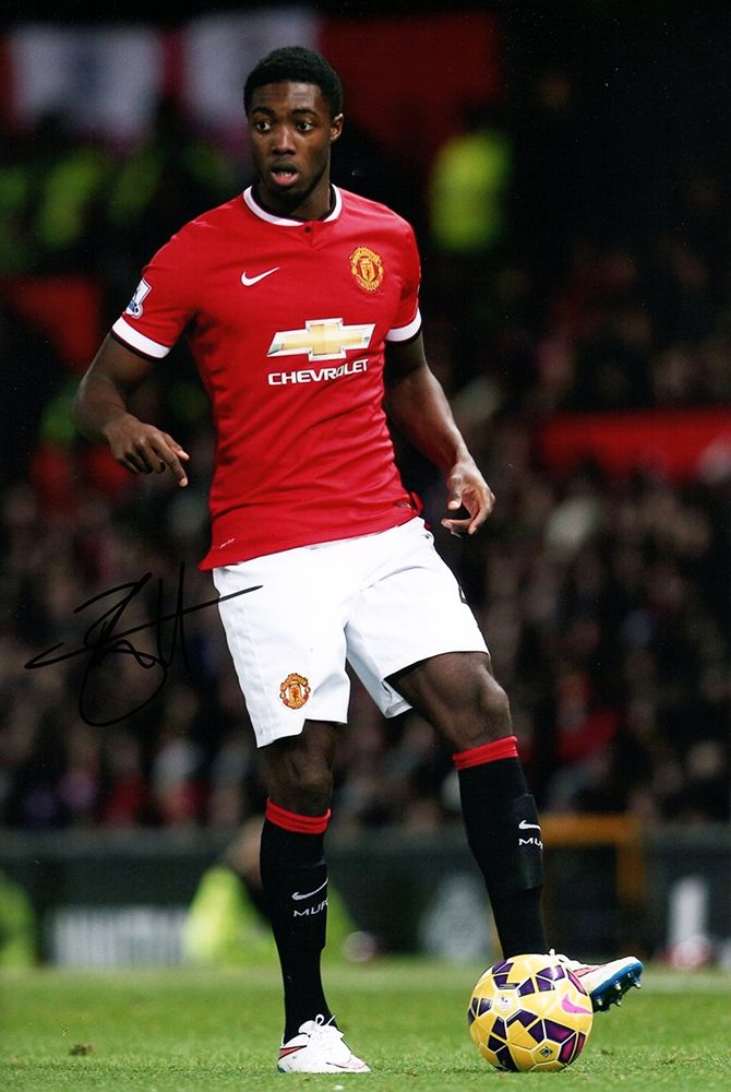 Tyler Blackett, Manchester United, signed 12x8 inch photo.