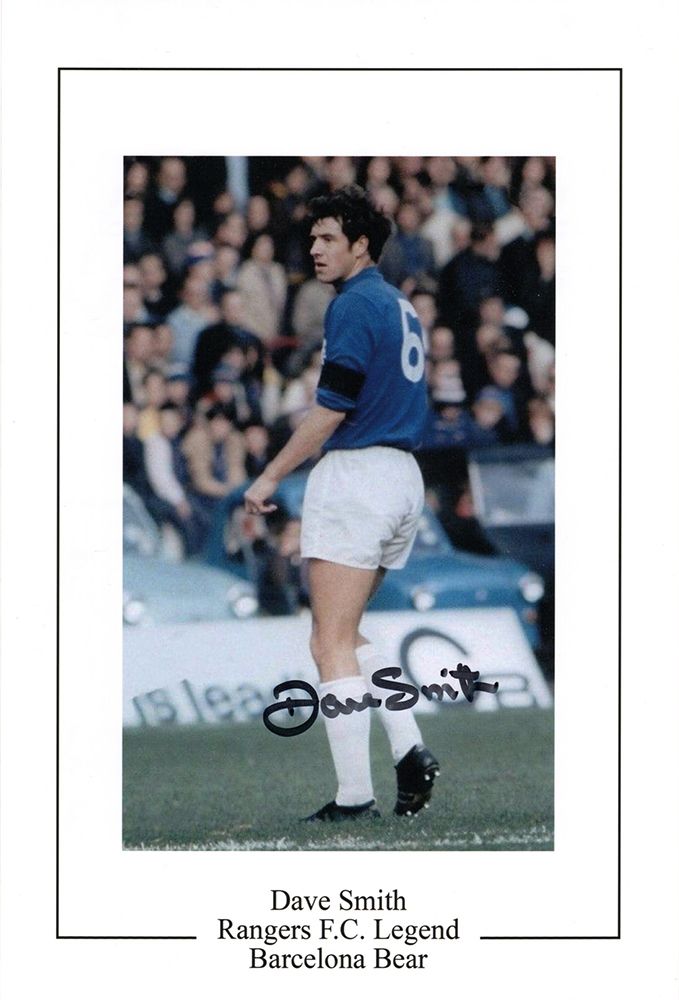 Dave Smith, Rangers legend, signed 12x8 inch photo.