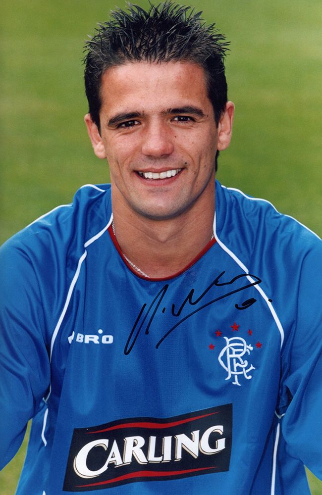 Nacho Novo, Rangers, signed 12x8 inch photo.