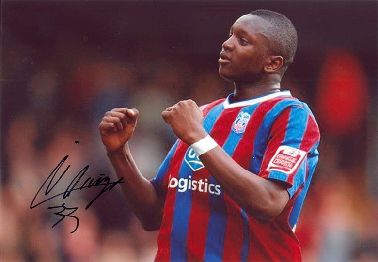 Alassane N'Diaye, Crystal Palace, signed 12x8 inch photo.