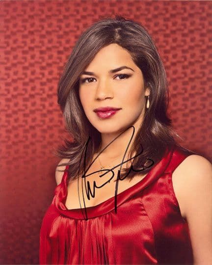America Ferrera, Ugly Betty, signed 10x8 inch photo.