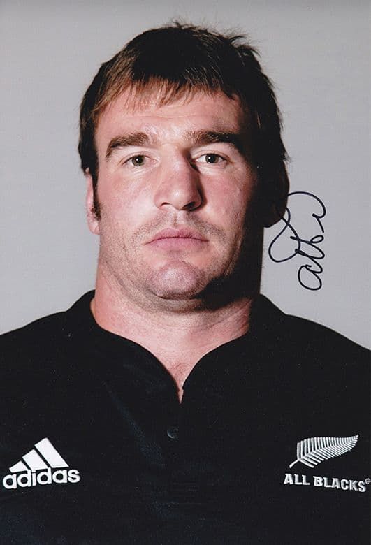 Andrew Hore, New Zealand All Blacks, signed 12x8 inch photo.