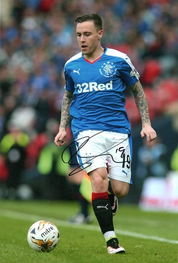 Barrie McKay, Rangers, signed 12x8 inch photo.
