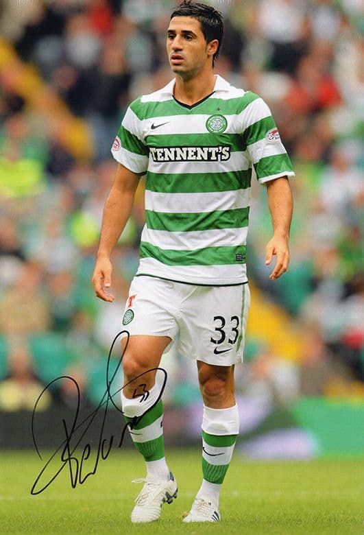 Beram Kayal, Glasgow Celtic & Israel, signed 12x8 inch photo.