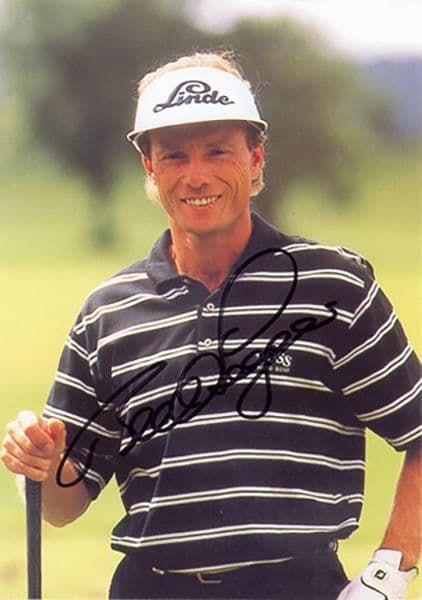 Bernhard Langer, signed 6x4 inch photo.