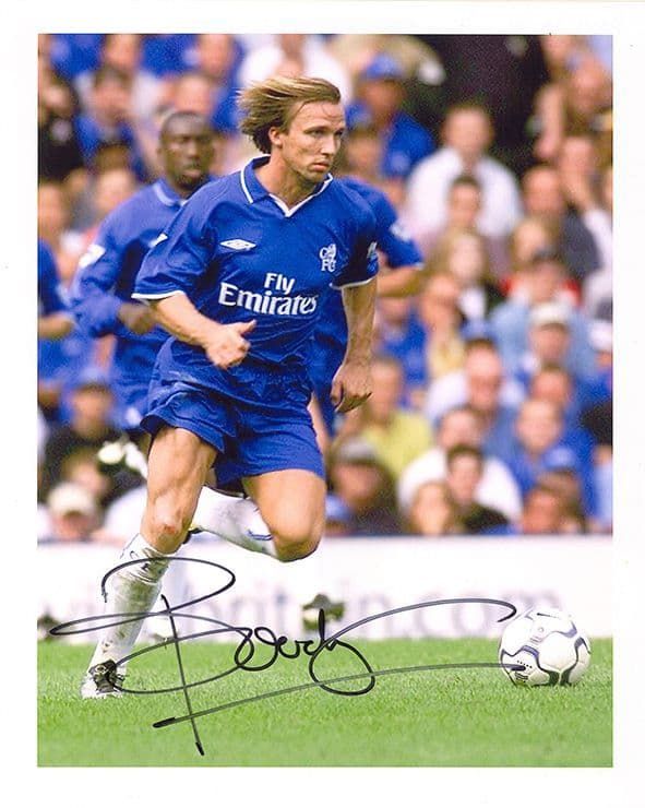 Bolo Zenden, Chelsea & Holland, signed 10x8 inch photo.