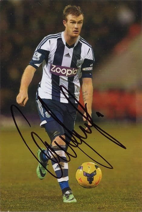 Chris Brunt, West Brom & Northern Ireland, signed 6x4 inch photo.
