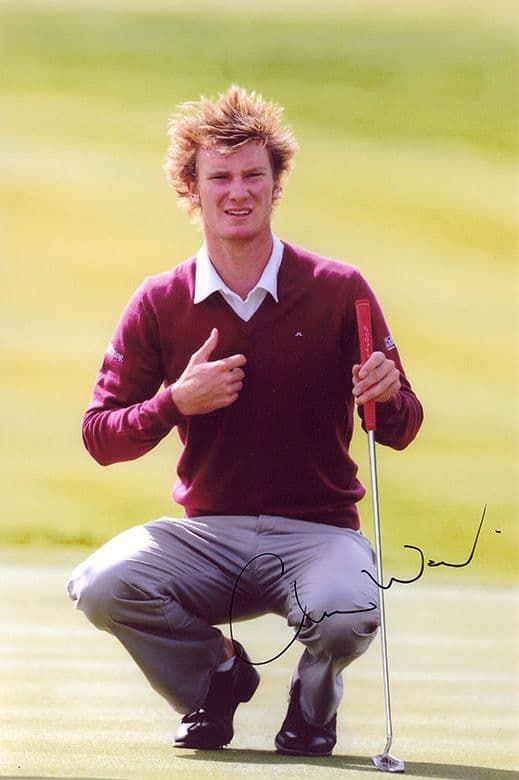Chris Wood, Ryder Cup golfer, signed 12x8 inch photo.