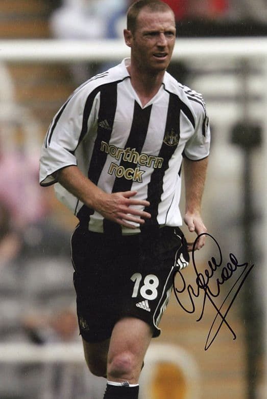 Craig Moore, Newcastle United, signed 12x8 inch photo.