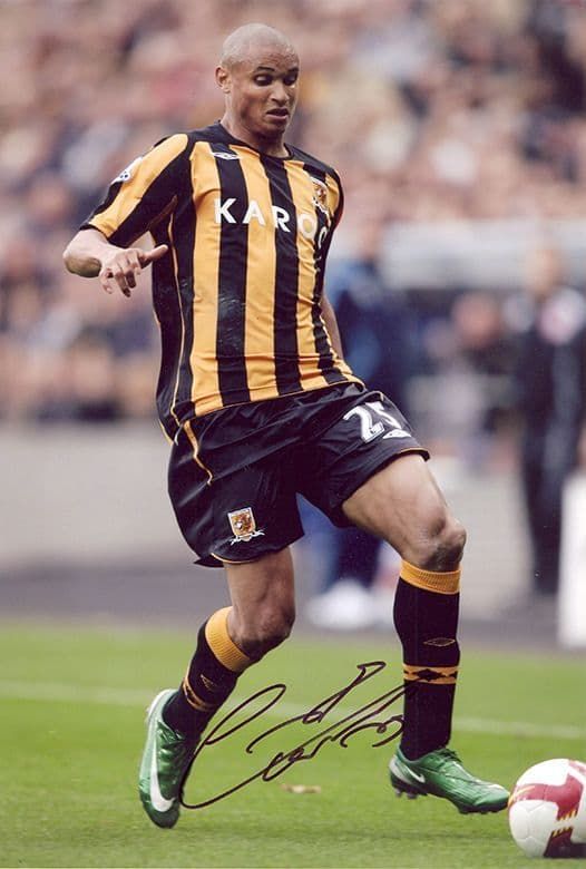 Daniel Cousin, Hull City & Gabon, signed 12x8 inch photo.