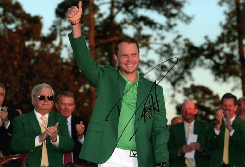 Danny Willett, Masters champion 2016, signed 12x8 inch photo.