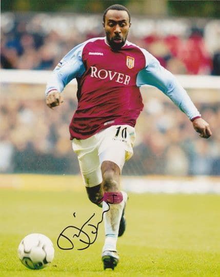 Darius Vassell, Aston Villa & England, signed 10x8 inch photo.