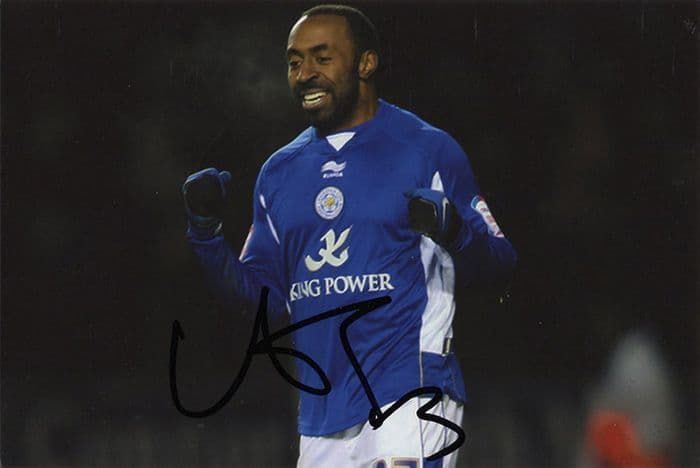 Darius Vassell, Leicester City & England, signed 6x4 inch photo.