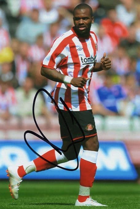 Darren Bent, Sunderland, signed 6x4 inch photo.
