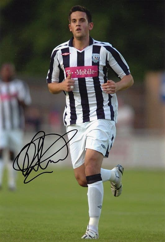 Darren Carter, West Brom, signed 12x8 inch photo.