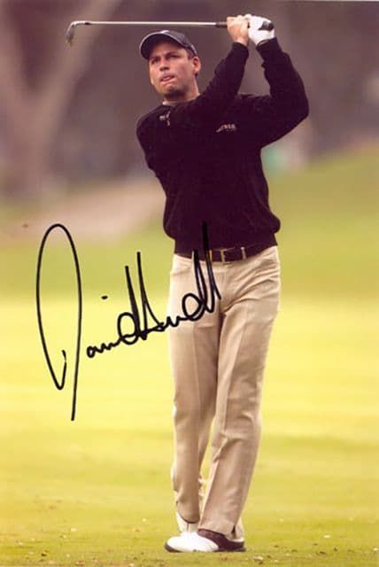 David Howell, English golfer, signed 9x6 inch photo.