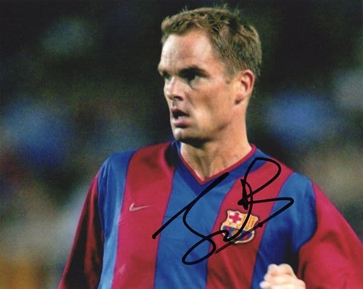 Frank de Boer, Barcelona & Holland, signed 10x8 inch photo.