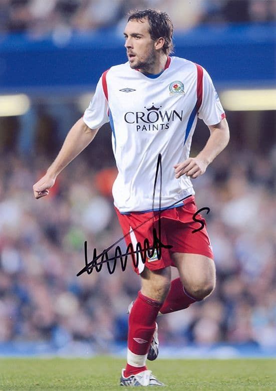 Gael Givet, Blackburn Rovers & France, signed 12x8 inch photo.