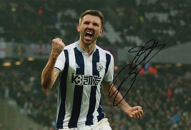 Gareth McAuley, West Brom & Northern Ireland, signed 12x8 inch photo.