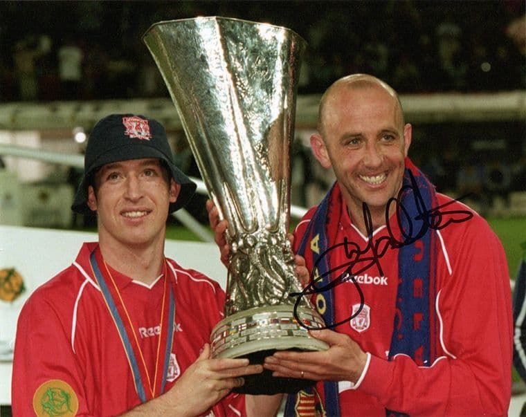 Gary McAllister, Liverpool & Scotland, signed 10x8 inch photo.