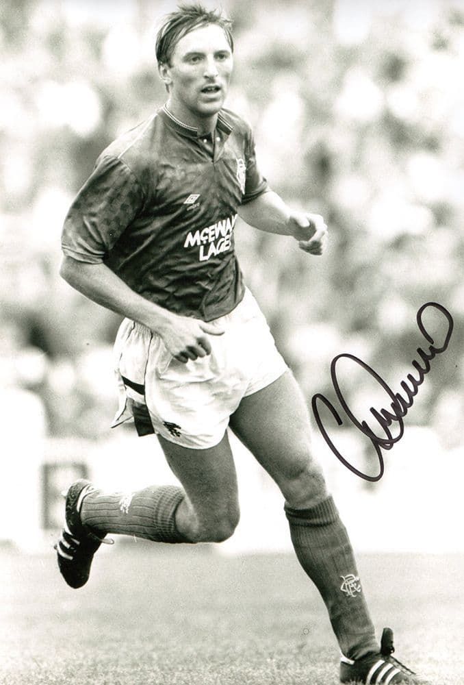Gary Stevens, Rangers & England, signed 12x8 inch photo.