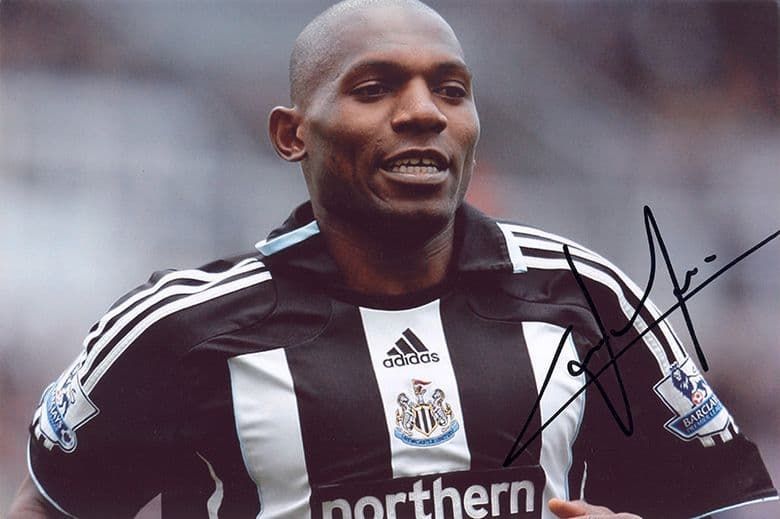 Geremi, Newcastle United & Cameroon, signed 12x8 inch photo.