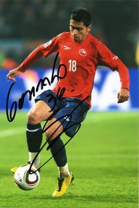 Gonzalo Jara, West Brom & Chile, signed 6x4 inch photo.