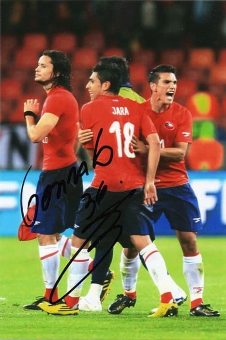 Gonzalo Jara, West Brom, Chile, signed 6x4 inch photo.