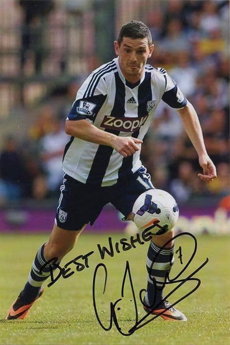 Graham Dorrans, West Brom & Scotland, signed 6x4 inch photo.