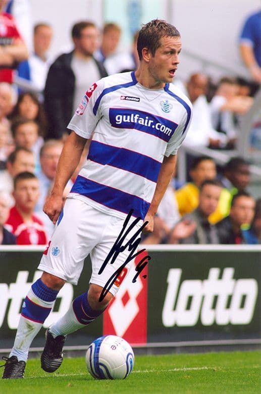 Heidar Helguson, QPR, Iceland, signed 12x8 inch photo.