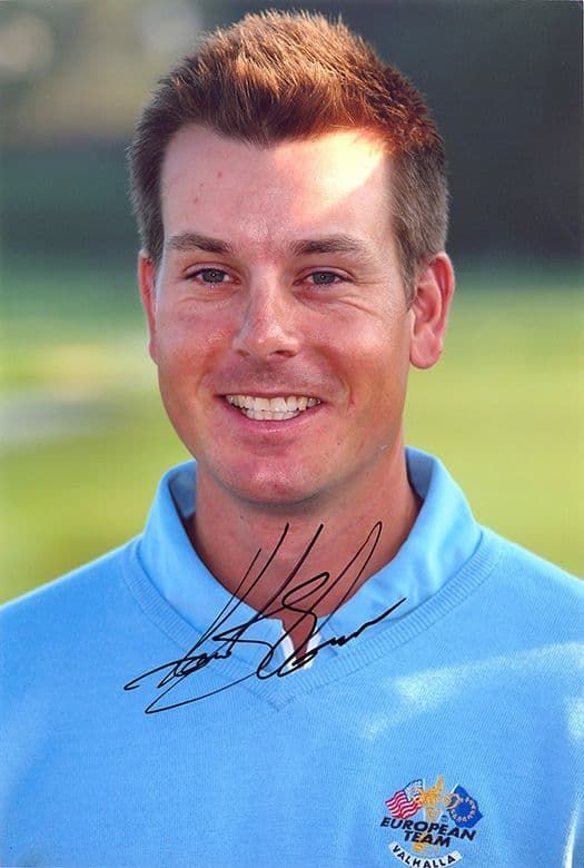 Henrik Stenson, Ryder Cup 2008 Valhalla, signed 12x8 inch photo.