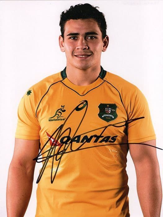 Isaia Perese, Australia, signed 8x6 inch photo.