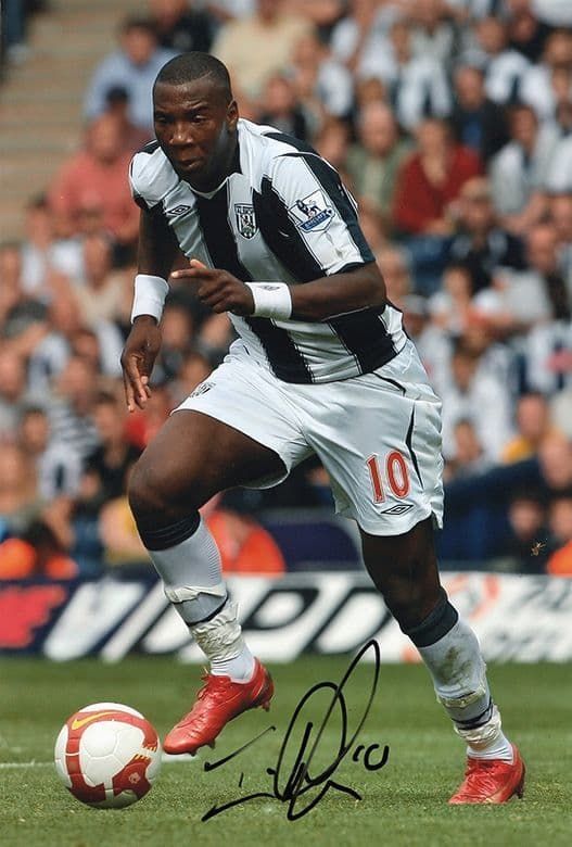 Ishmael Miller, West Brom, signed 12x8 inch photo.