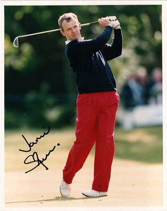 Jamie Spence, English golfer, signed 10x8 inch press photo.