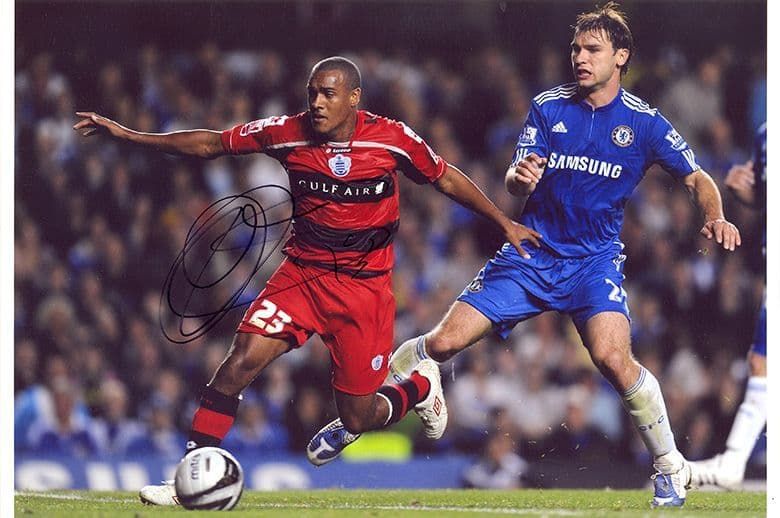 Jay Simpson, QPR, signed 12x8 inch photo.