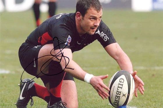 Jean-Baptiste Elissalde, Stade Toulouse & France, signed 12x8 inch photo.