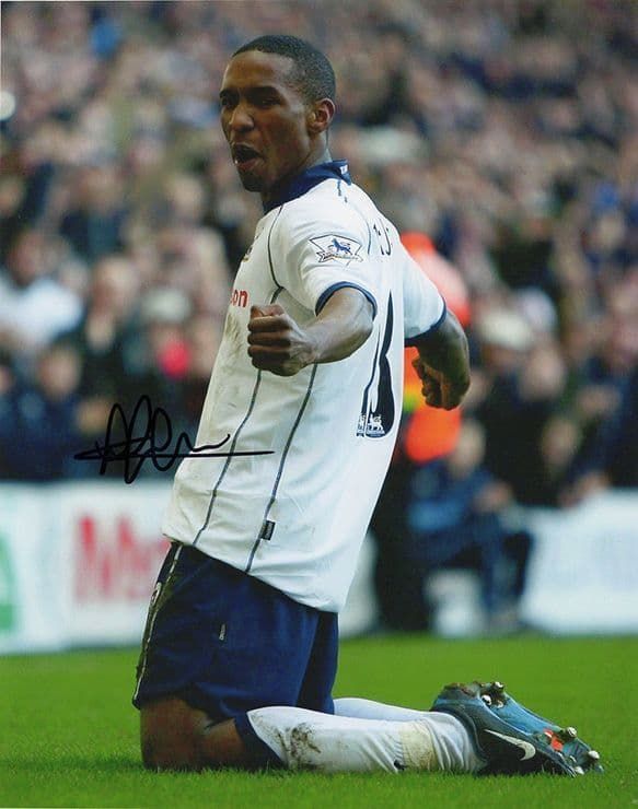 Jermain Defoe, Tottenham Hotspur, signed 10x8 inch photo. (2)