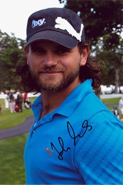 Johan Edfors, Swediah golfer, signed 9x6 inch photo.