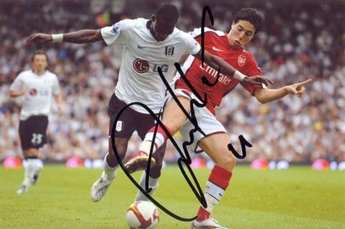 John Pantsil, Fulham, Ghana, signed 6x4 inch photo.