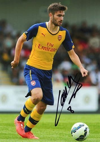 Jon Toral, Arsenal, signed 7x5 inch photo.