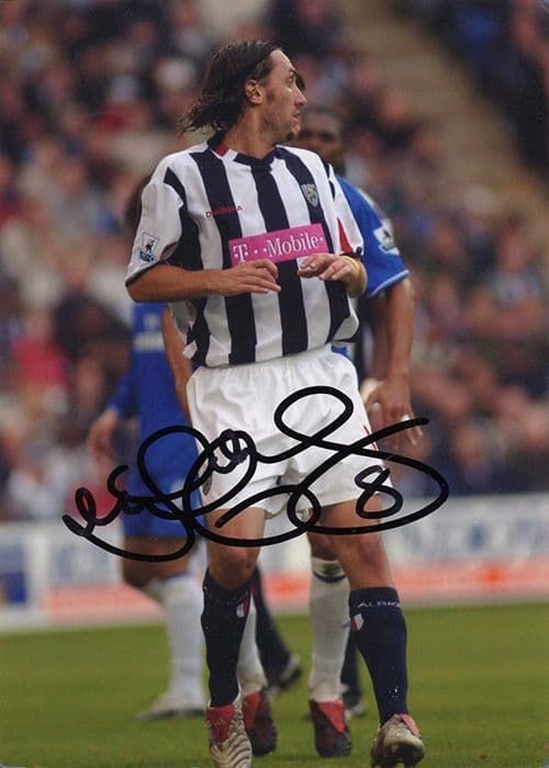 Jonathan Greening, West Brom, signed 7x5 inch photo.