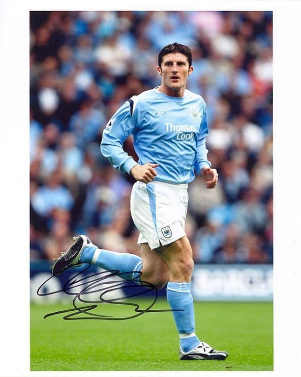 Jonathan Macken, Manchester City, signed 10x8 inch photo.