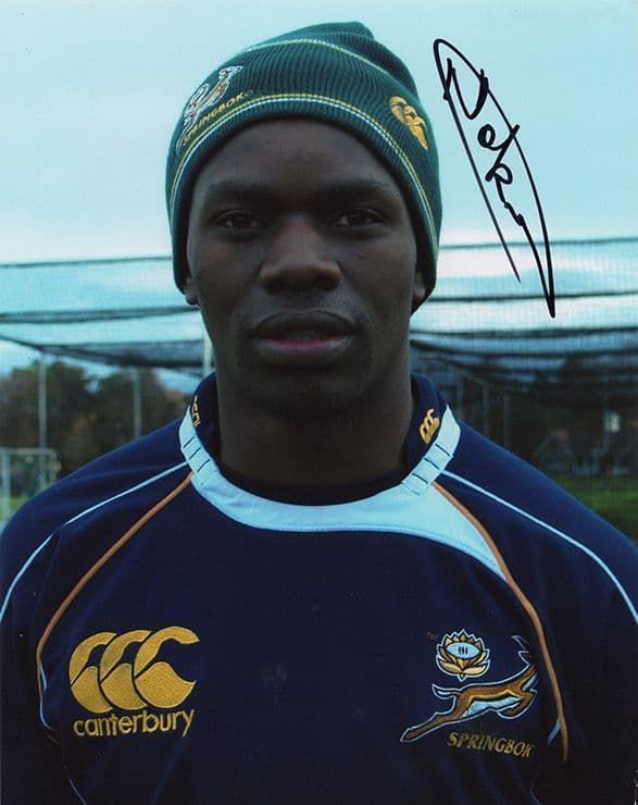 Jongi Nokwe, South Africa, signed 10x8 inch photo.