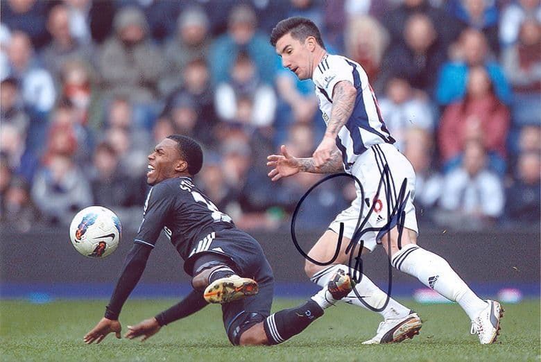Liam Ridgewell, West Brom, signed 12x8 inch photo.